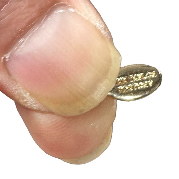 Anne Klein 2 Pendant Necklace Diamond Shape Rhinestone Tear Drop Citrine 17” NWT - Picture 9 of 10